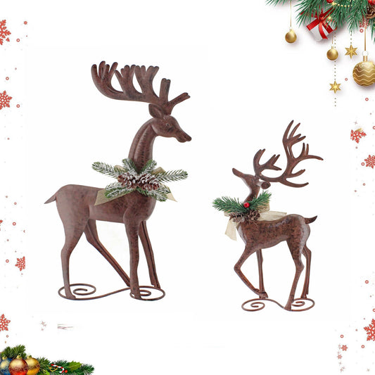 HanStar  Christmas Tin Reindeer Decor